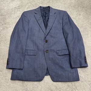 Lauren Ralph Lauren silk Wool Blazer Suit Blazer Mens 38R Blue Sport Coat Work